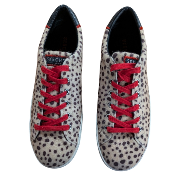 Skechers Los Angeles Leopard Print Sneakers Size 7.5 - Picture 3 of 14
